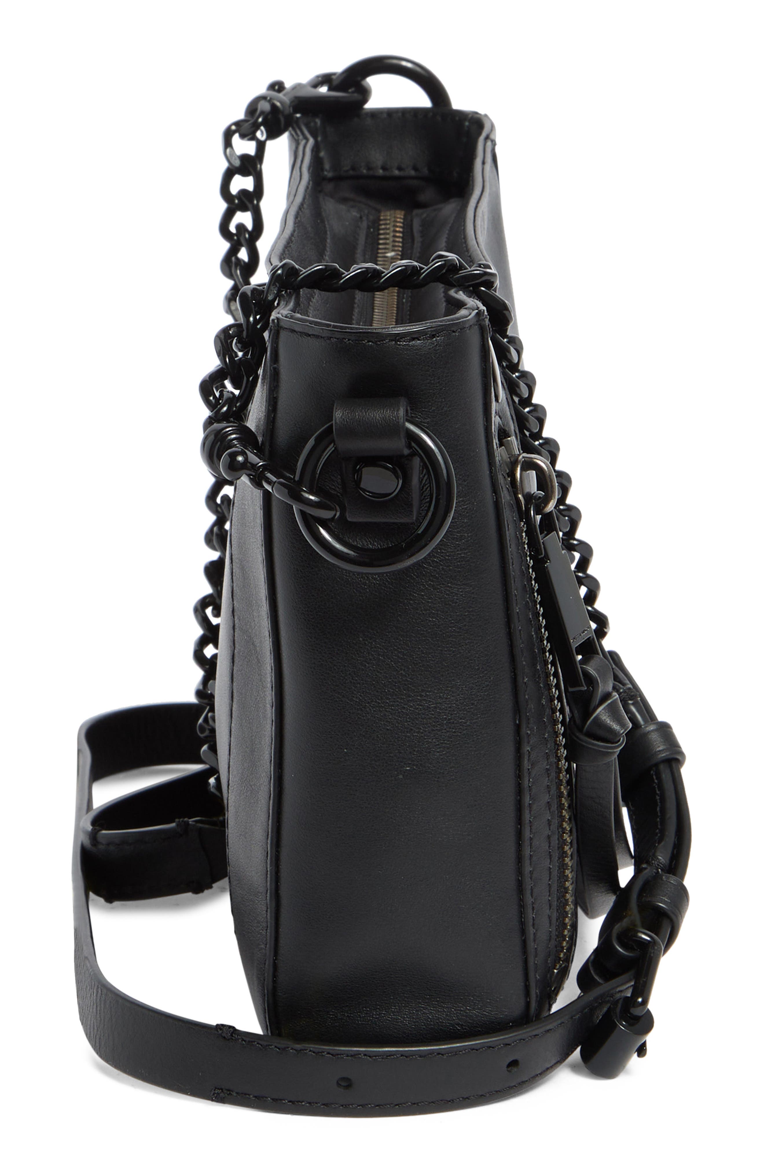 Rebecca Minkoff Mini Mab Leather Crossbody Bag, Alternate, color, 