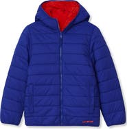 Lands' End Boys Water Resistant Reversible Hooded Jacket