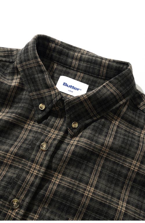 Butter Goods Connection Plaid Flannel Button-down Shirt In Gray