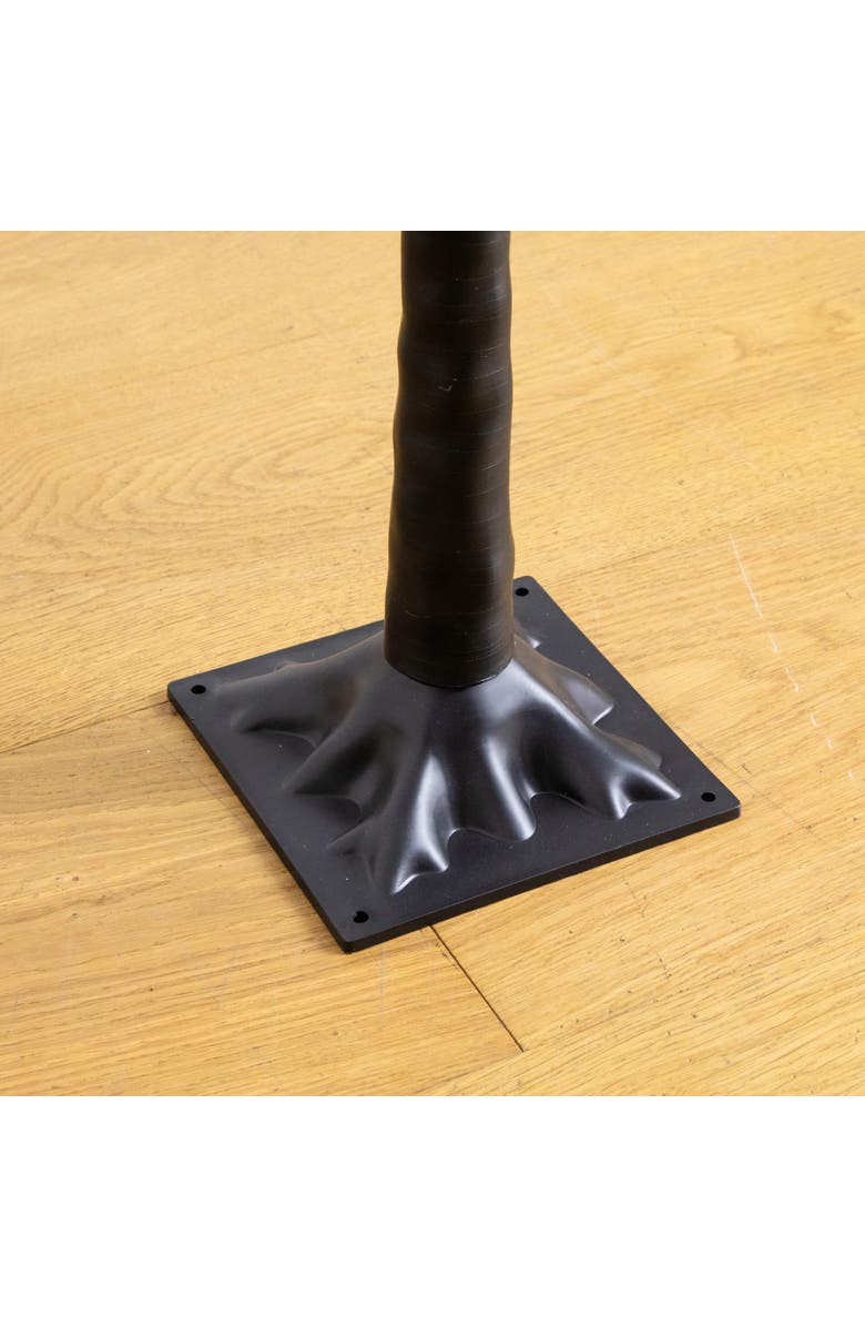 NEARLY NATURAL 4-ft Pre-Lit Artificial Halloween Black Twig Tree with 24 Orange LED Pumpkin Shaped Lights, Alternate, color, Black