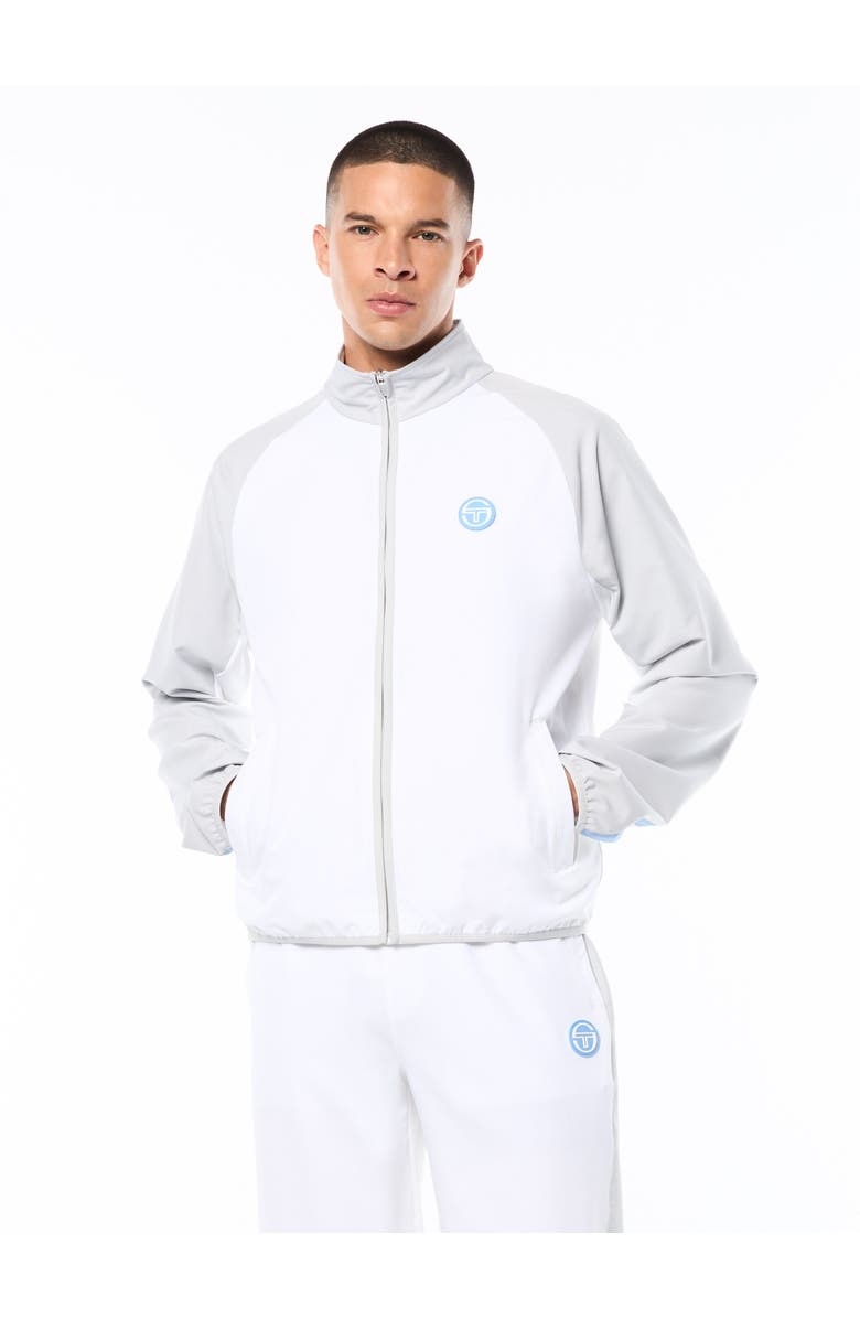 Sergio Tacchini Racchetto Track Jacket, Main, color, Brilliant White