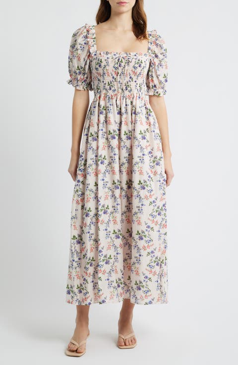 The Scarlett Smocked Midi Dress