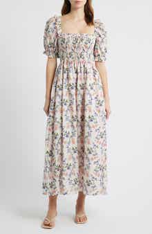 The Scarlett Smocked Midi Dress