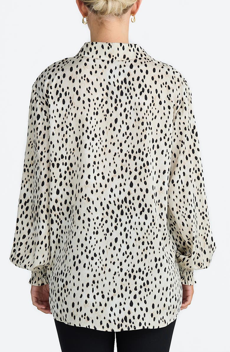 Brave+True Audrey Print Relaxed Button-Up Shirt, Alternate, color,
