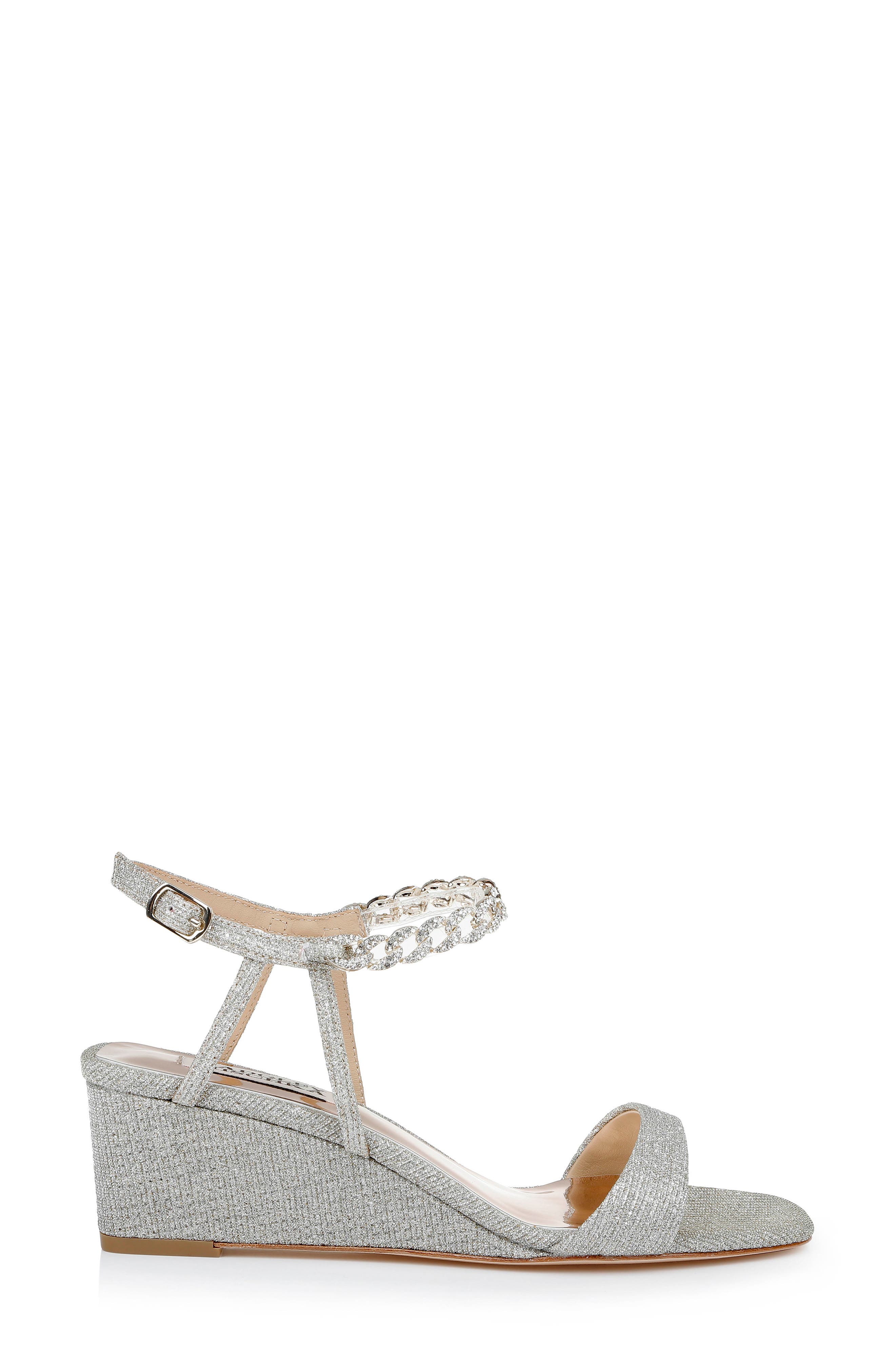 Badgley Mischka Collection Kaelyn Wedge Sandal, Alternate, color, 