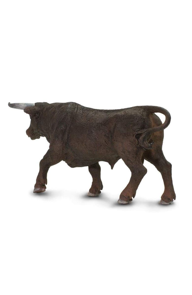 Safari Ltd. Black Bull Kids Toy Figure, Alternate, color, NO COLOR