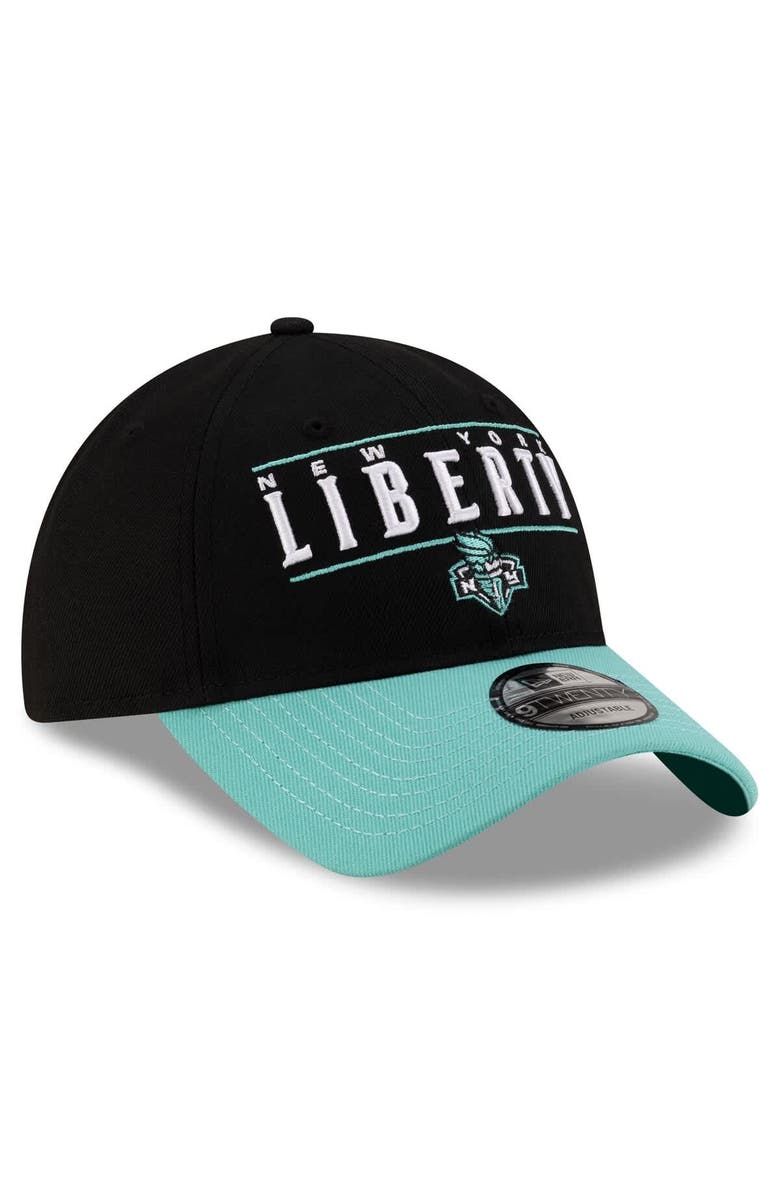 New Era Unisex New Era Black/Green New York Liberty 2025 WNBA Draft 9TWENTY Adjustable Hat, Alternate, color,