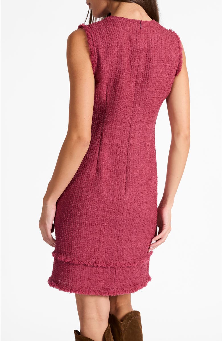 Santorelli Aretha Sleeveless Shift Tweed Dress, Alternate, color, Crushed Berry