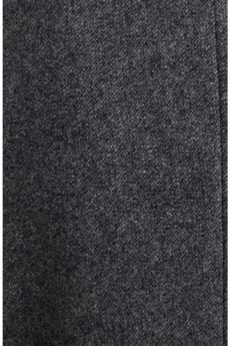 La Veste Sera Fitted Collarless Virgin Wool Blend Blazer, Alternate, color, DARK GREY