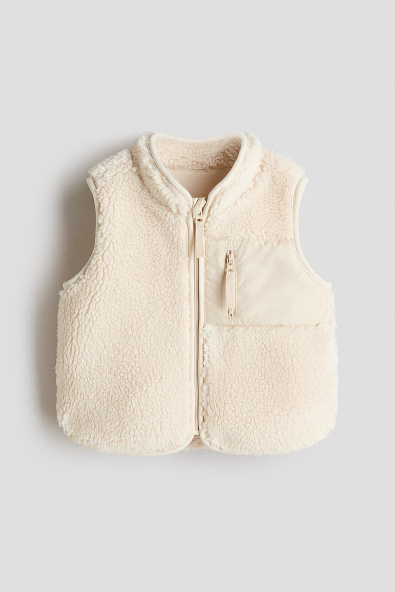Teddy Gilet, Main, color, Light beige