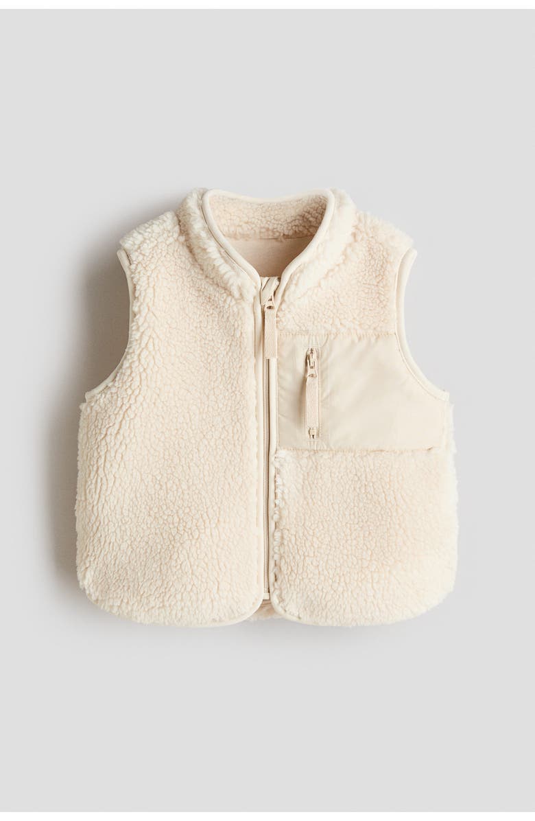 H&M Teddy Gilet, Main, color, 