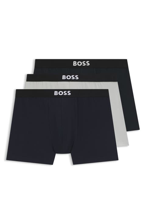 Assorted 3-Pack Power Stretch Cotton Boxer Briefs