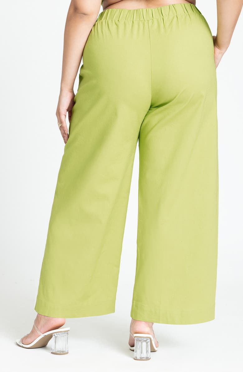 ELOQUII Wide Leg Pull-On Pants, Alternate, color,