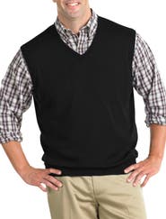 Harbor Bay by DXL Big & Tall V-Neck Sweater Vest