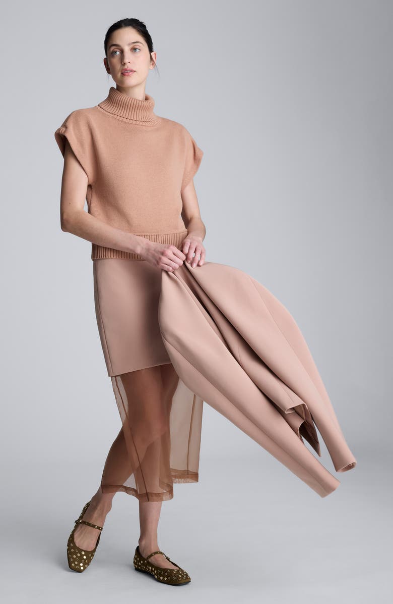 Kenneth Cole Short Sleeve Turtleneck Sweater, Alternate, color,