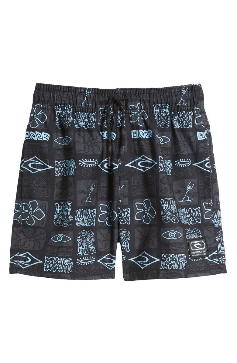 Rip Curl Kids' Future Evolution Volley Swim Trunks, Main, color, 