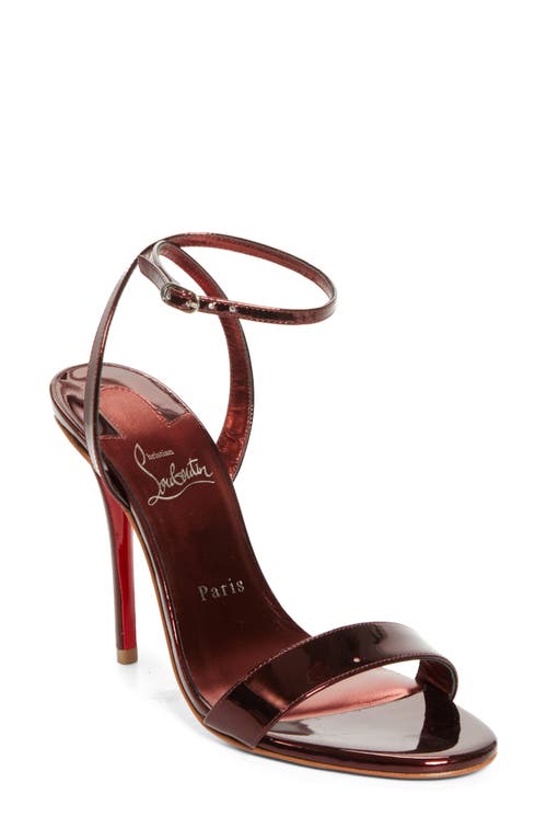 Christian Louboutin Miss Z Ankle Strap Sandal In Red