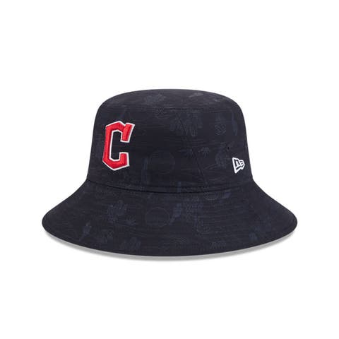 Youth New Era  Navy Cleveland Guardians 2025 Spring Training All Over Print Bucket Hat