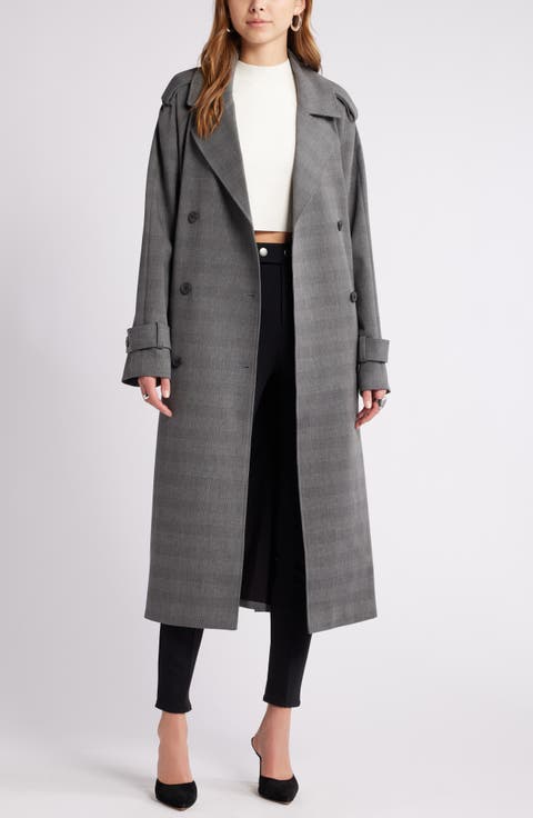 Women's Grey Trench Coats | Nordstrom