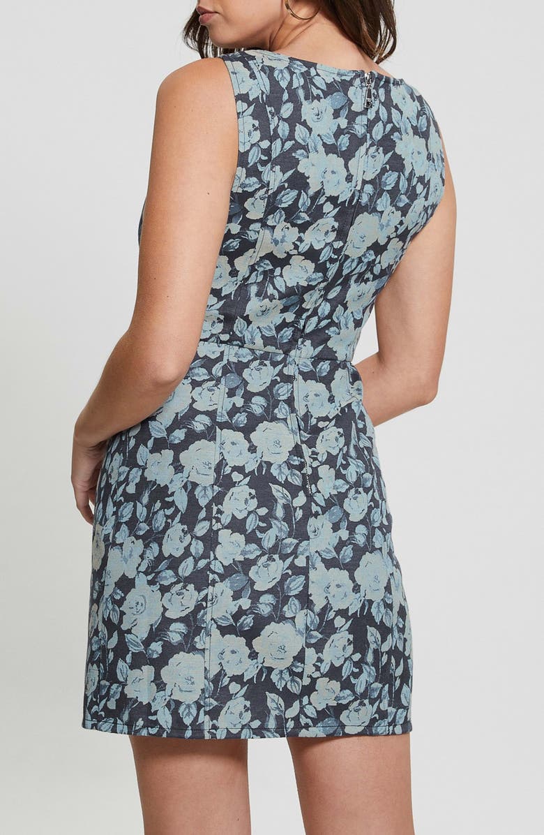 GUESS Margaux Jacquard Denim Minidress, Alternate, color, 