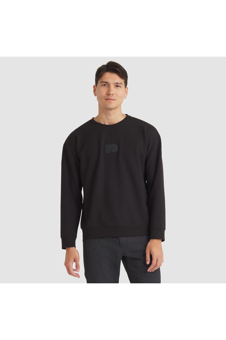 Men's Fanatics Black Philadelphia Flyers Authentic Pro Road Tri-Blend Sweatshirt, Main, color, Black