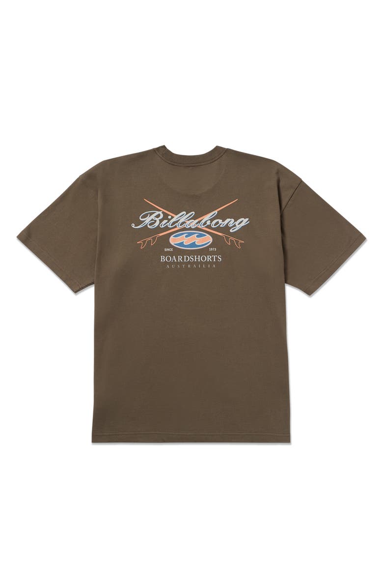 Billabong Crossboards Graphic T-Shirt, Alternate, color, Brown