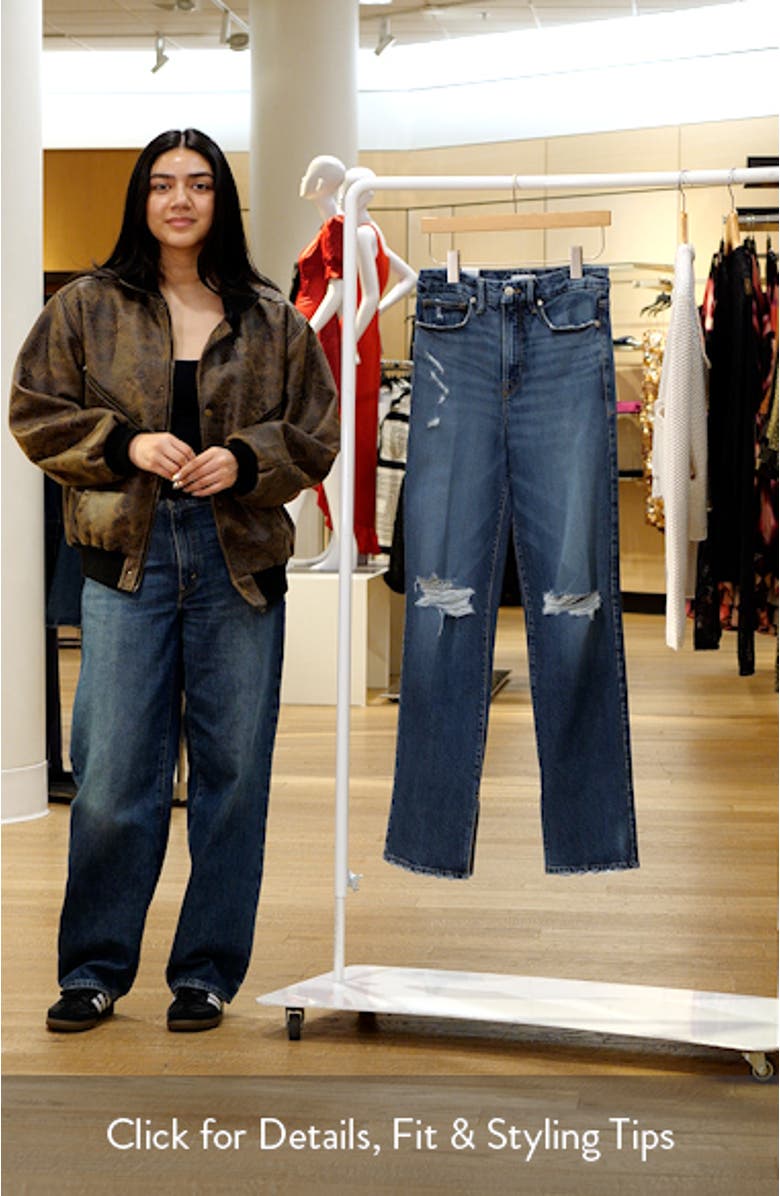 Good Boy Ripped High Waist Boyfriend Jeans, sales video thumbnail