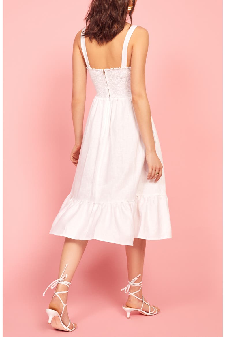 Dolci Floral Sundress, Alternate, color, WHITE