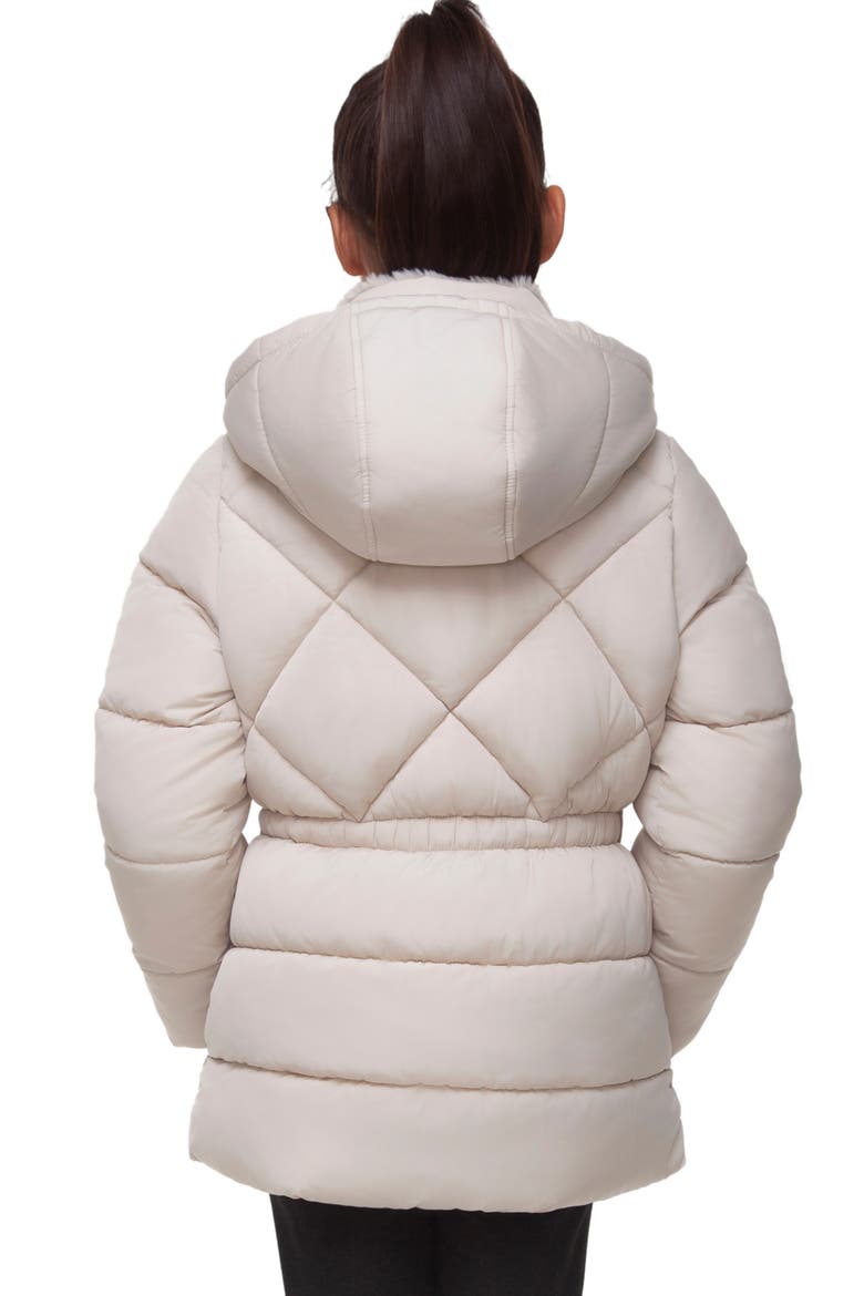 Kids' Timeless Quilted Coat, Alternate, color, Ivory