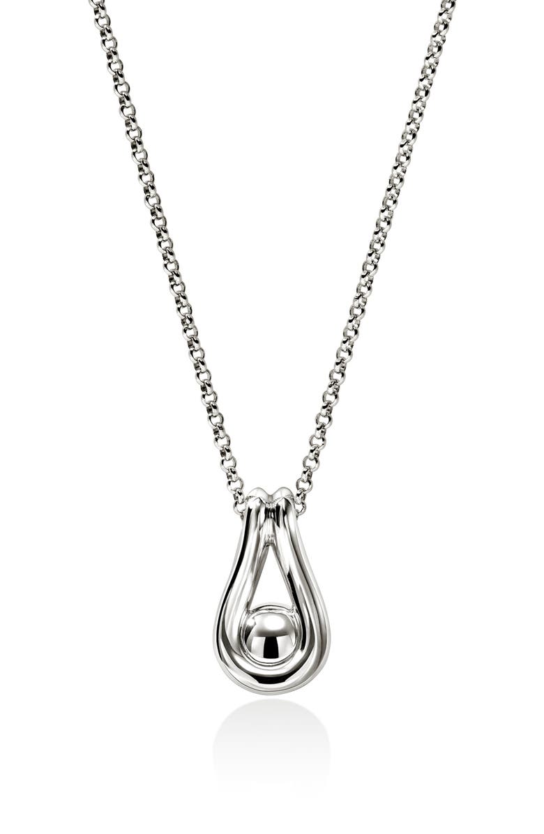 John Hardy Surf Silver Pendant Necklace, Alternate, color, Sterling Silver