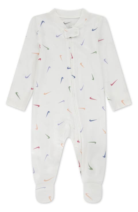 Swoosh Print Footie