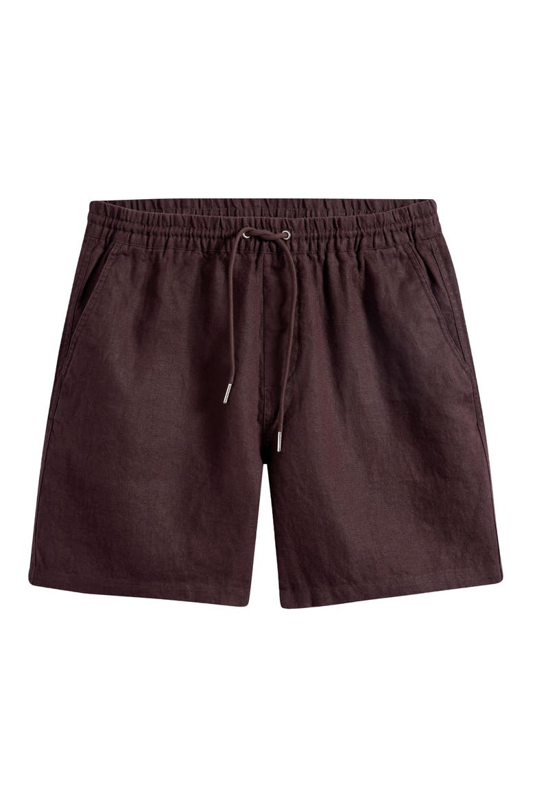 1454 Gregor Linen Drawstring Shorts, Alternate, color, DUSKY PORT