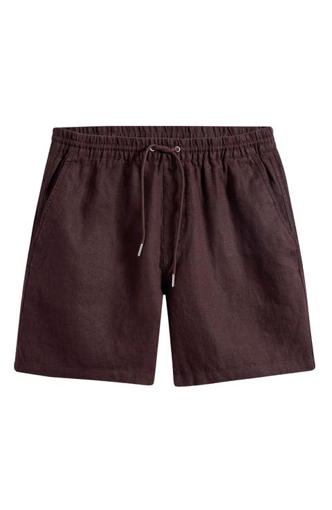 1454 Gregor Linen Drawstring Shorts