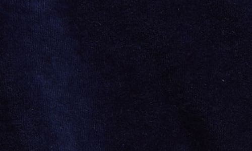 Nordstrom Velour Top & Joggers Set In Navy Peacoat