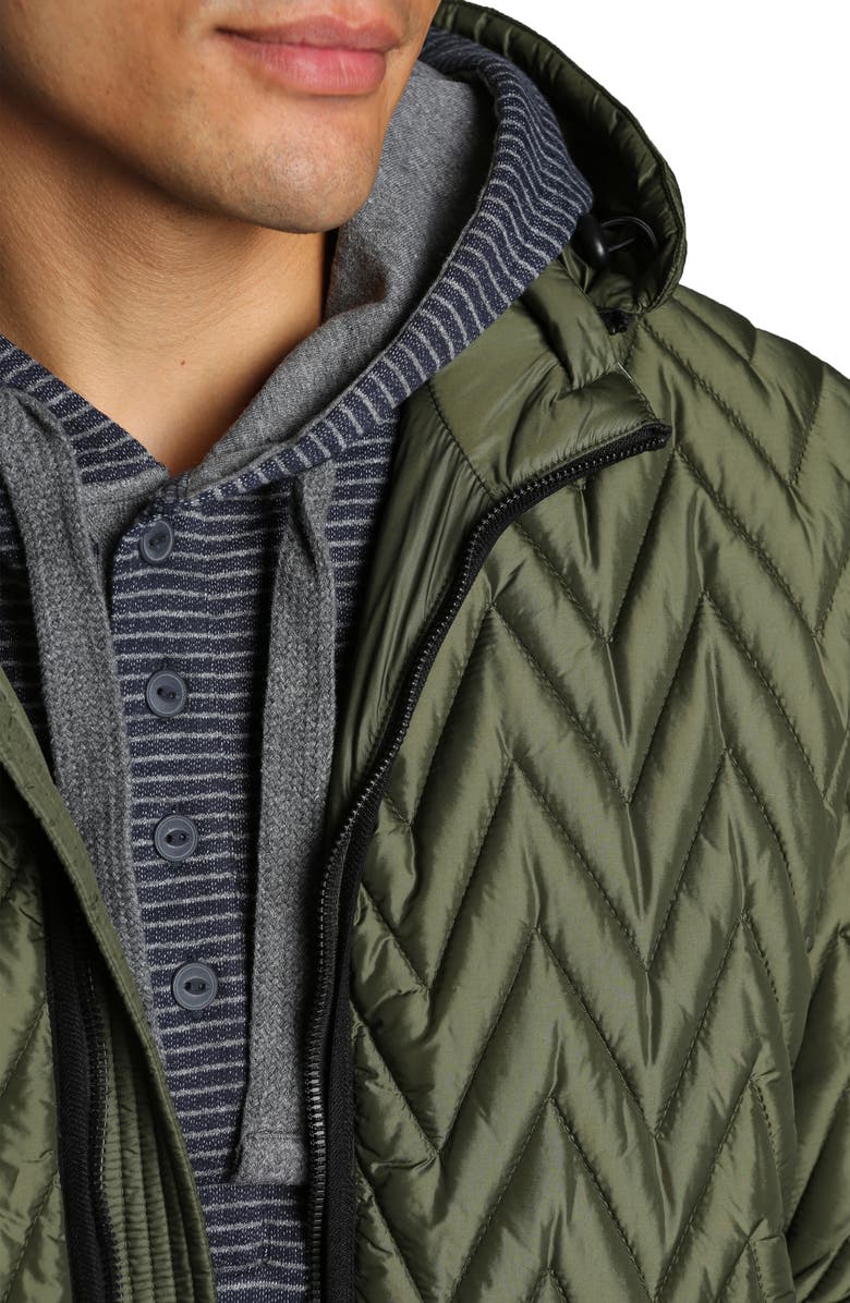 JACHS Herringbone Light Puffer Jacket, Alternate, color,