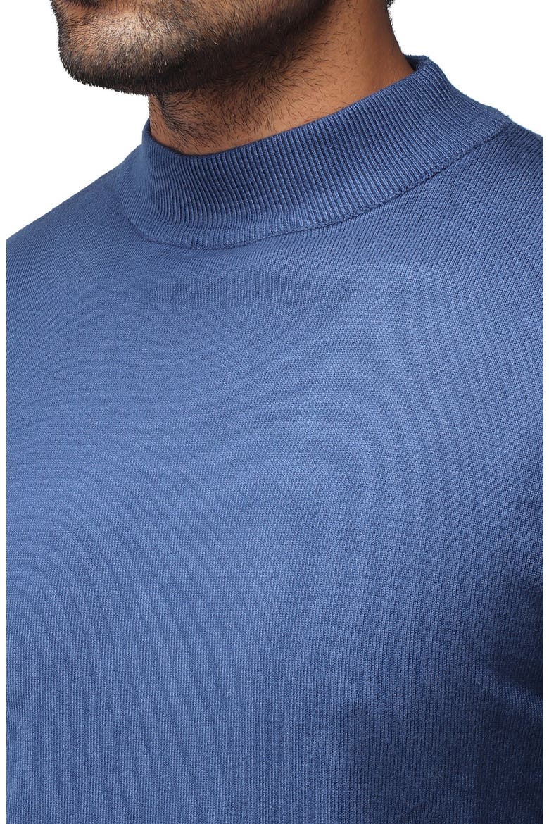 Core Mock Neck Knit Sweater, Alternate, color, INK BLUE