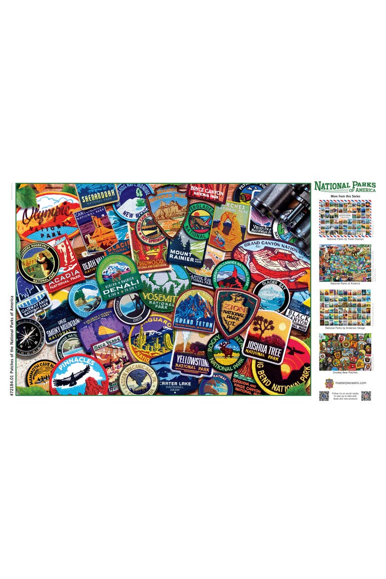 National Parks Patches 1000pc Puzzle, Alternate, color, Multicolor