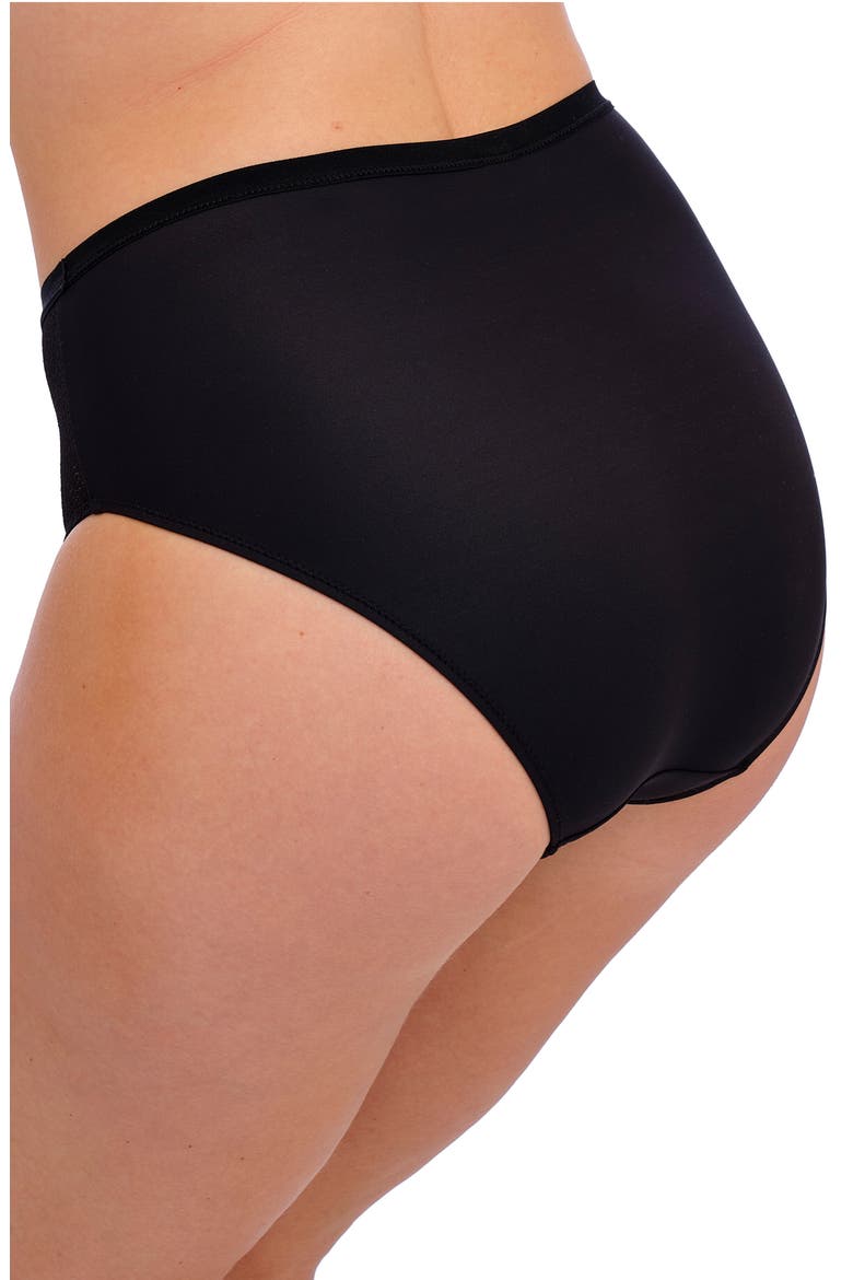 Demure Full Briefs, Alternate, color, BLACK