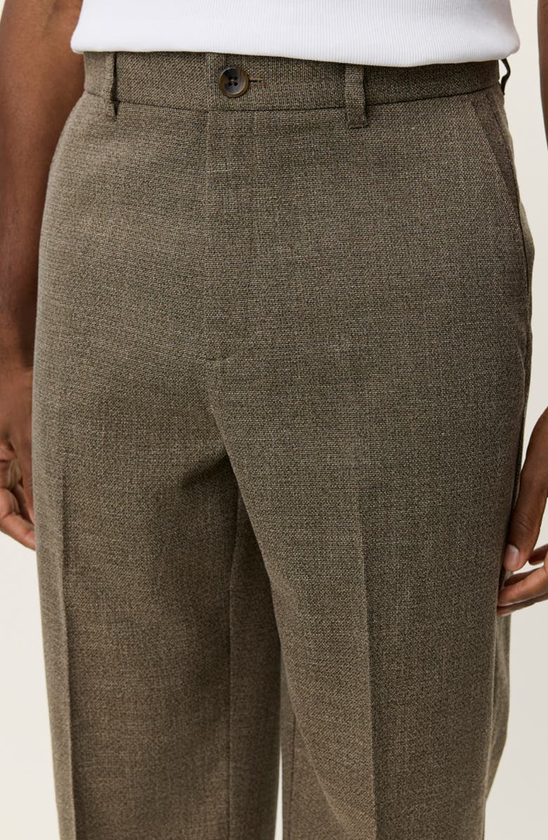 Les Deux Randall Mélange Suit Pants, Alternate, color, Teak Brown