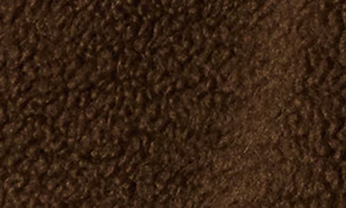 Steve Madden Hooded Faux Shearling Jacket In Brown