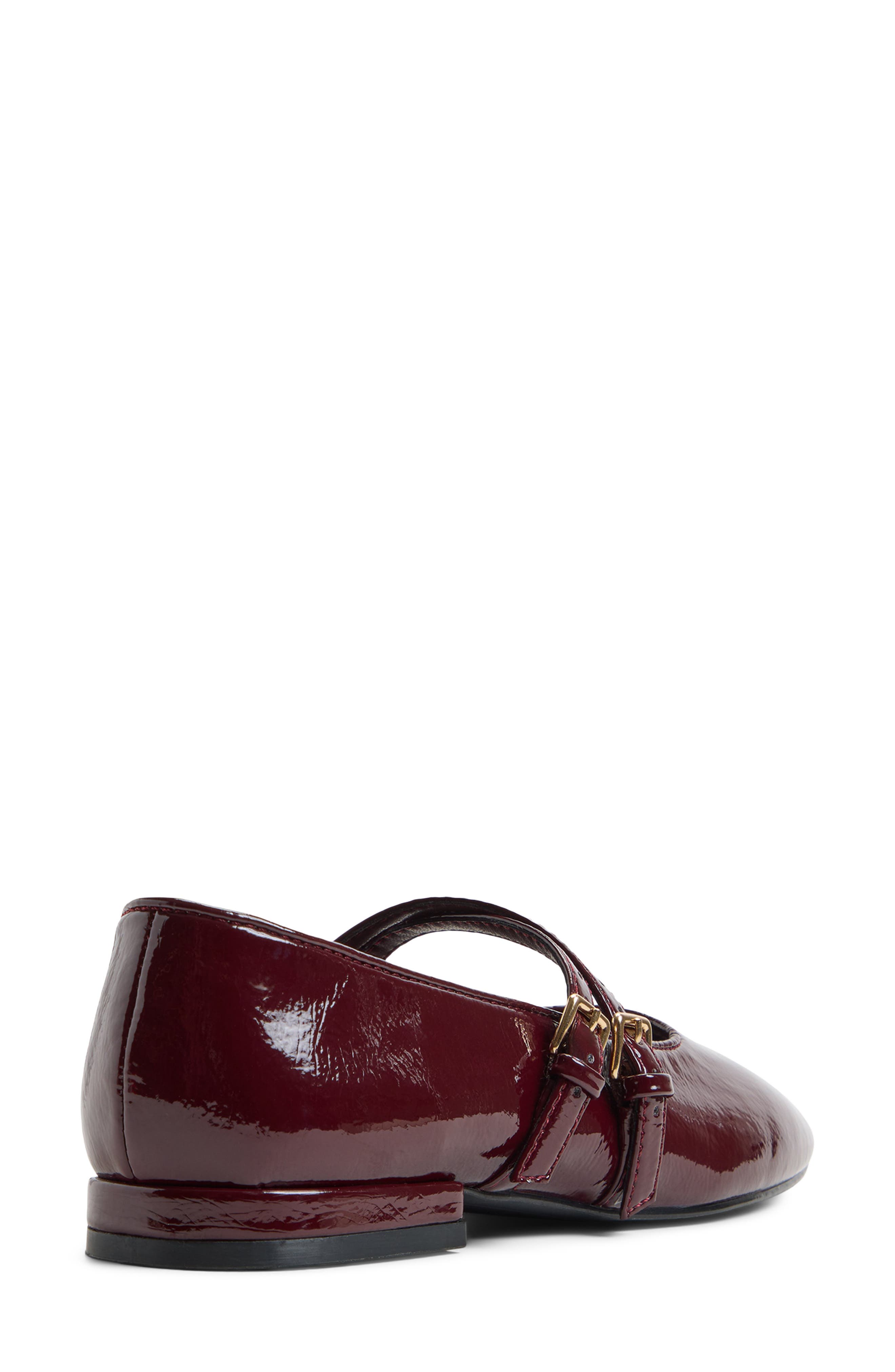 Elinora Mary Jane Flat, Alternate, color, BORDO