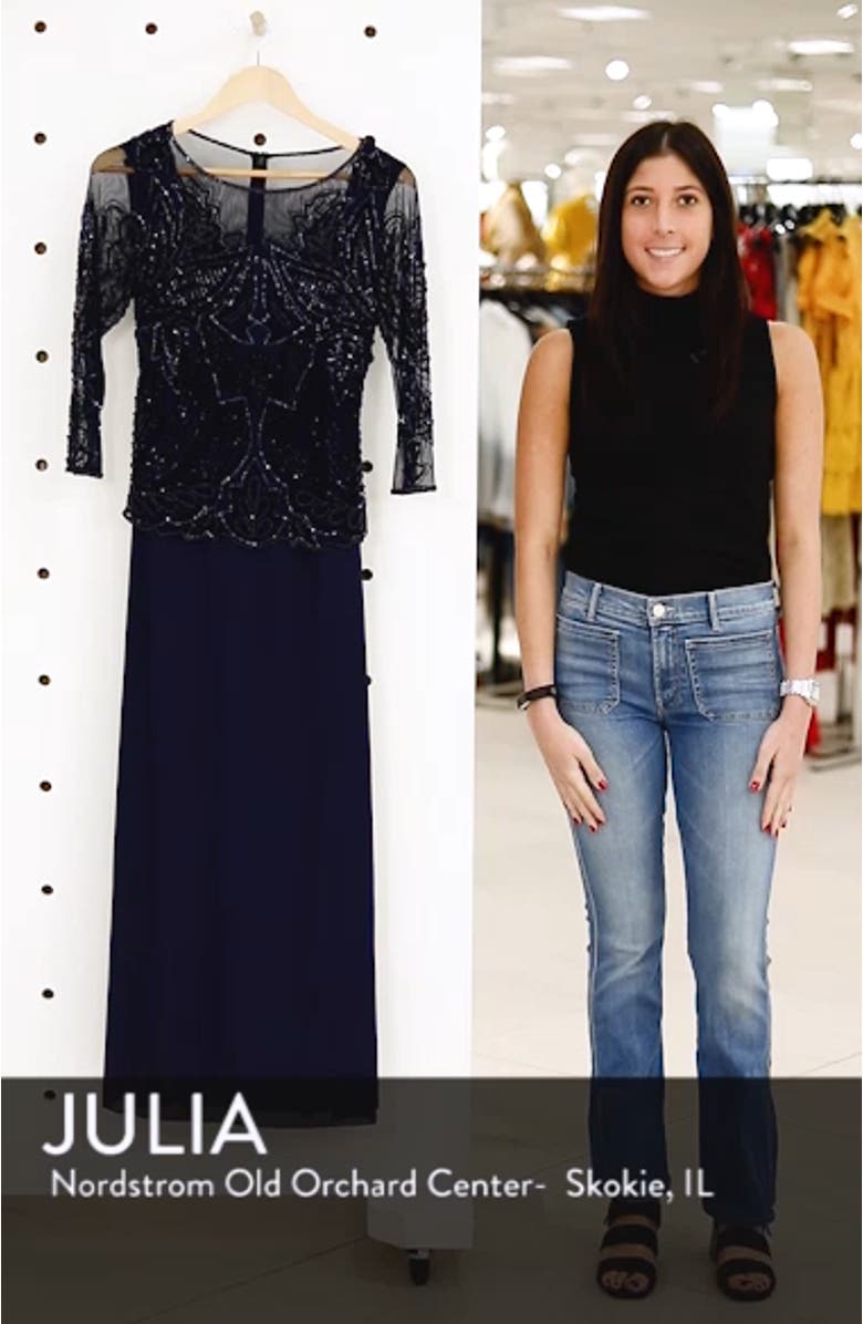 Embellished Mesh Gown, sales video thumbnail