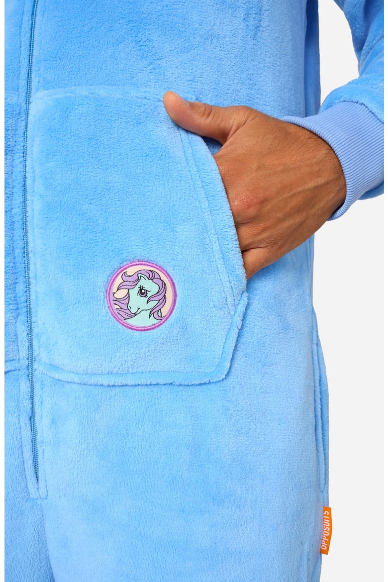 My Little Pony™ Bluebelle Hooded Fleece Jumpsuit, Alternate, color, BLUE
