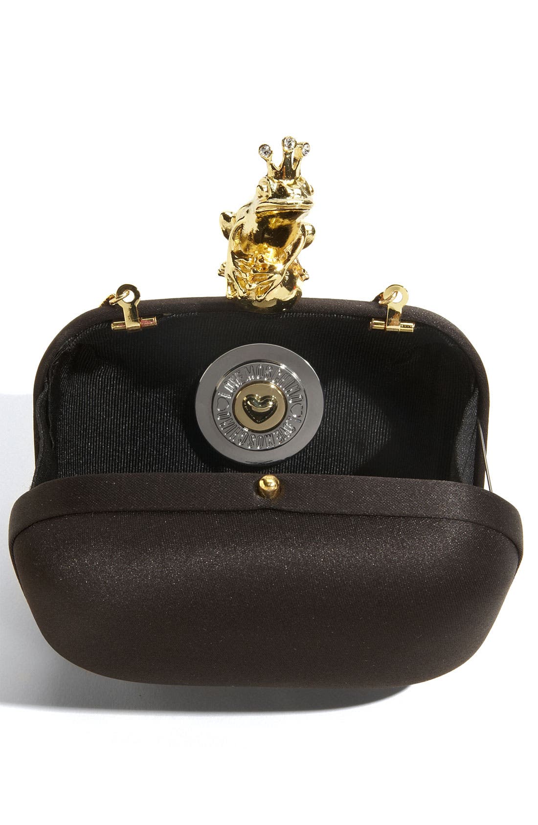 'Prince Charming' Box Clutch, Alternate, color, BLACK