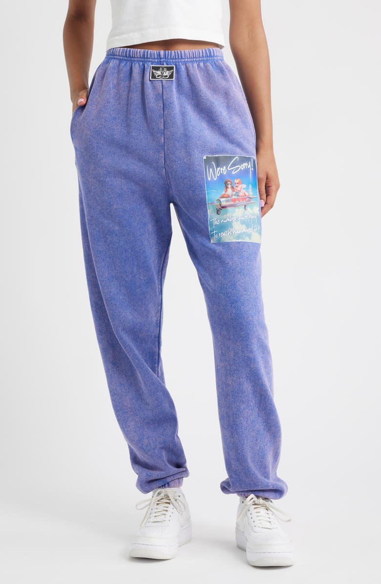 BOYS LIE 1-800 Disconnected Kimmy Graphic Sweatpants, Main, color, 