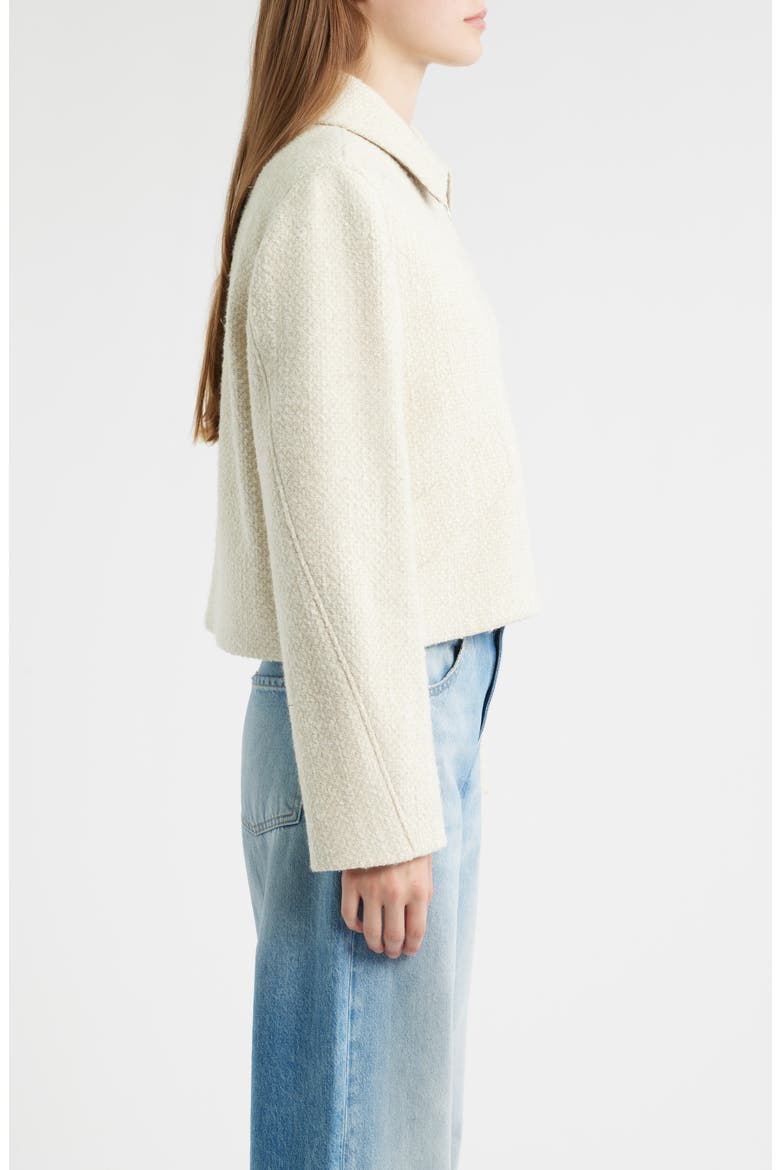 Cafiore Textured Wool Blend Jacket, Alternate, color, SOFT CREAM