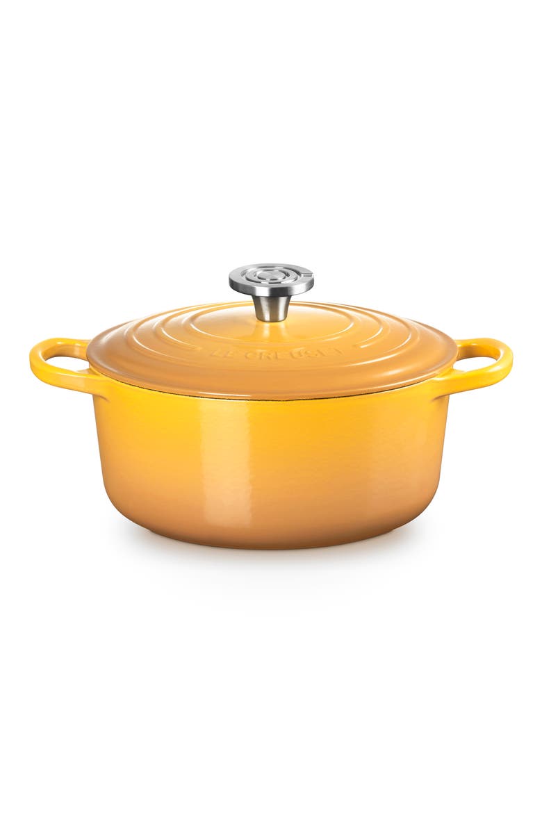 Enameled Cast Iron Dutch Oven, Main, color, NECTAR