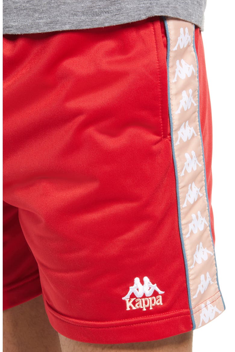 Kappa 222 Banda Cole Athletic Shorts, Alternate, color, RED/ PINK/ WHITE