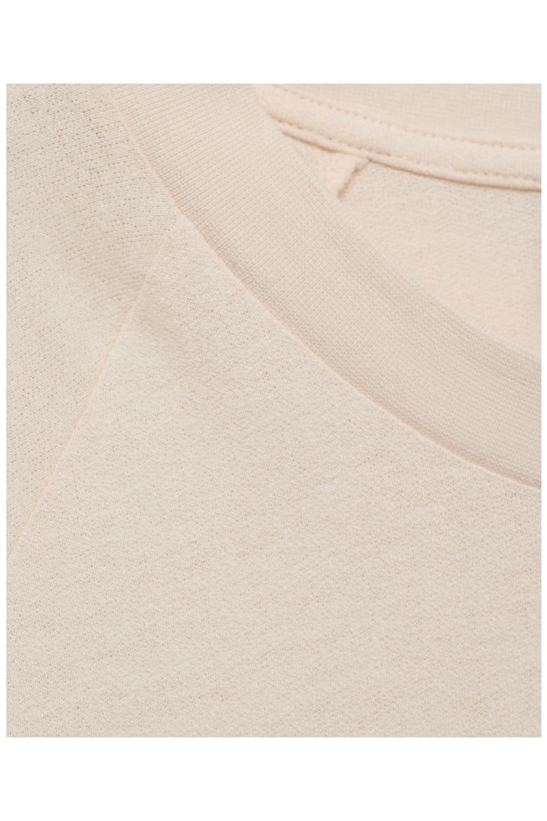 Oversize Cotton & Linen Crewneck T-Shirt, Alternate, color, SAND