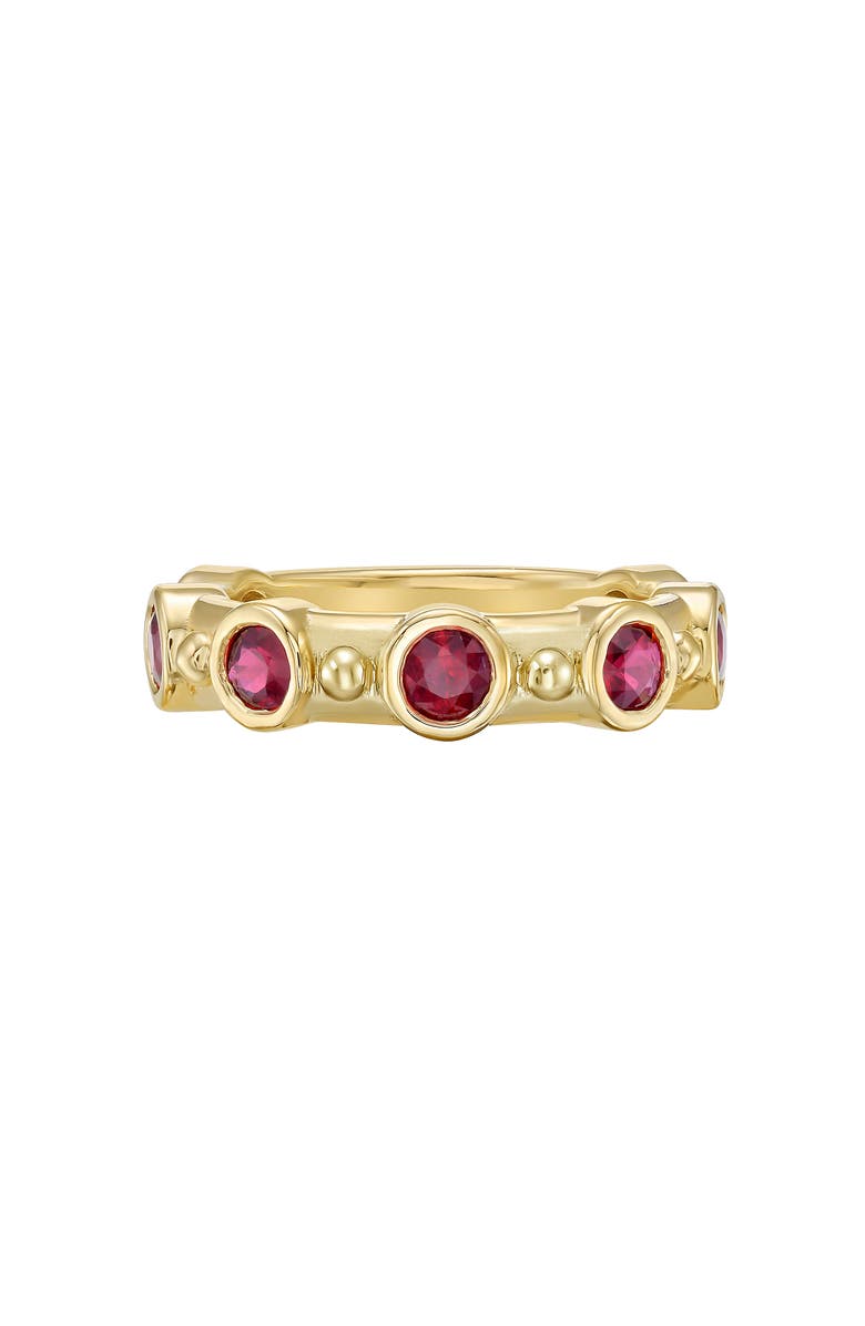 Lionheart 14K Gold Aurelia Ruby Ring, Alternate, color, Gold